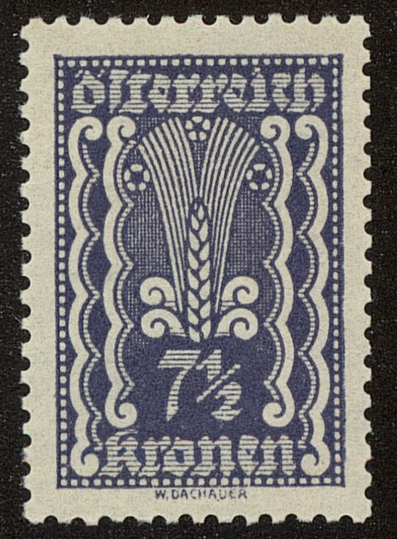 Front view of Austria 256 collectors stamp