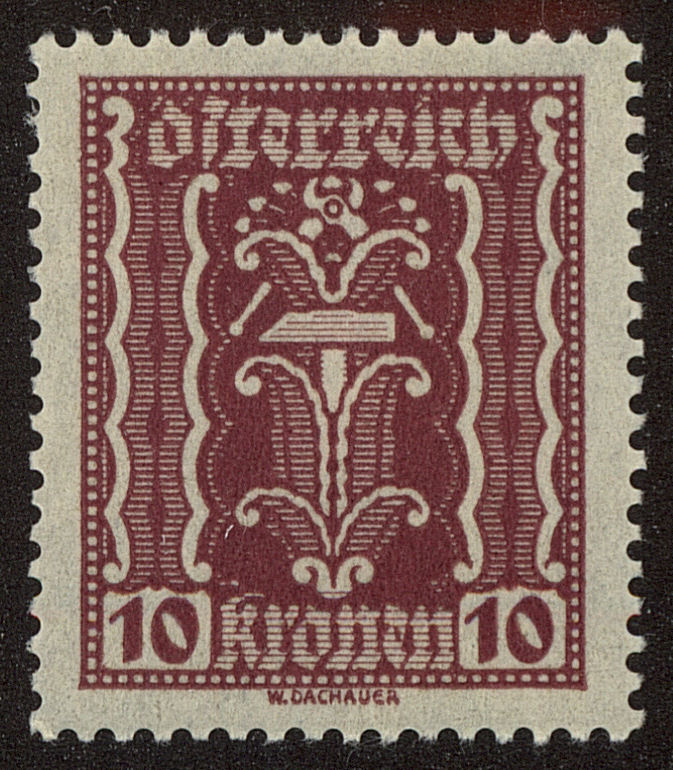 Front view of Austria 257 collectors stamp