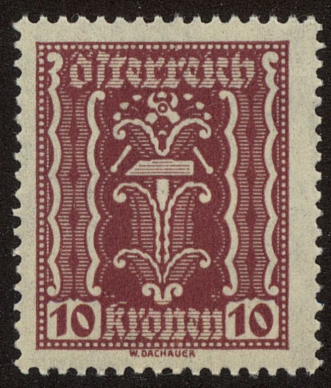 Front view of Austria 257 collectors stamp