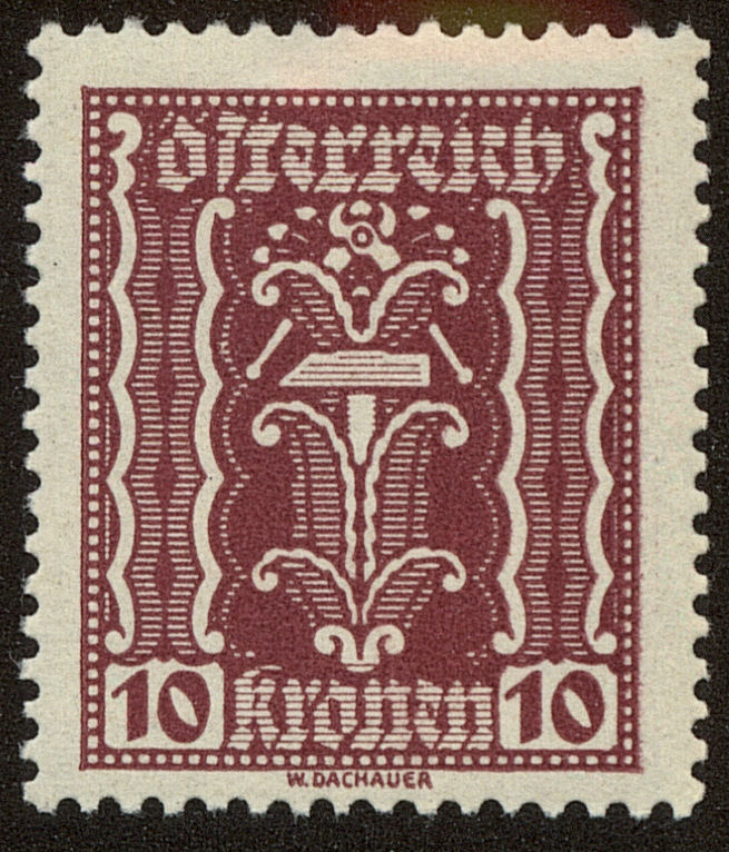 Front view of Austria 257 collectors stamp