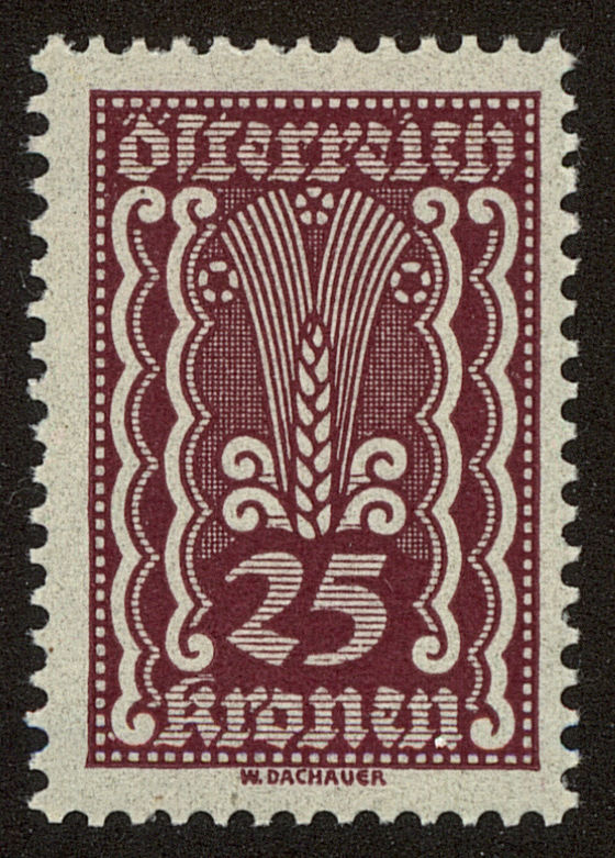 Front view of Austria 261 collectors stamp