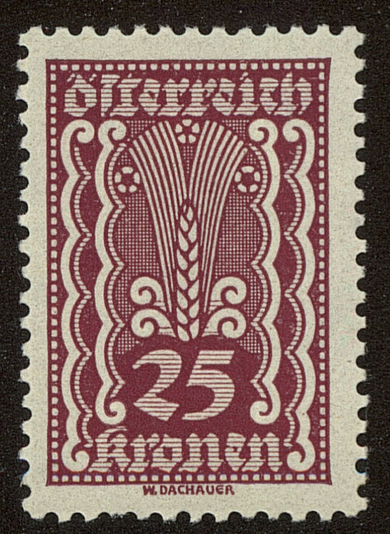 Front view of Austria 261 collectors stamp