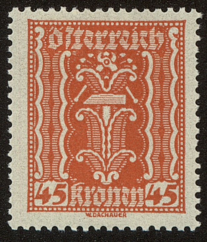 Front view of Austria 263 collectors stamp