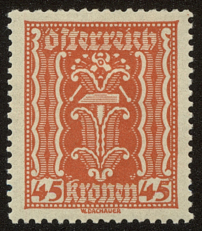 Front view of Austria 263 collectors stamp