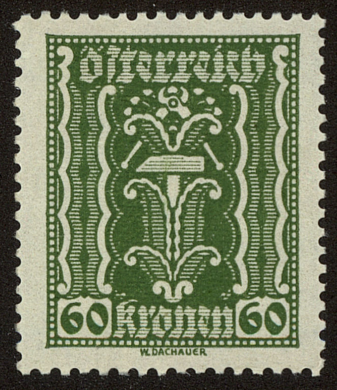 Front view of Austria 265 collectors stamp