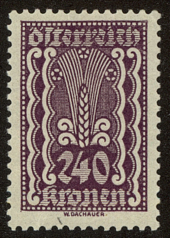 Front view of Austria 274 collectors stamp