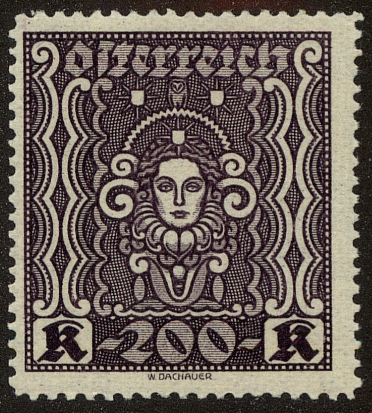 Front view of Austria 292 collectors stamp