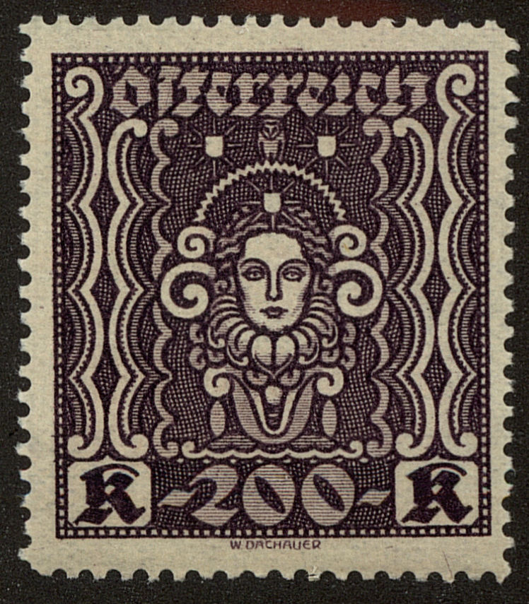 Front view of Austria 292 collectors stamp