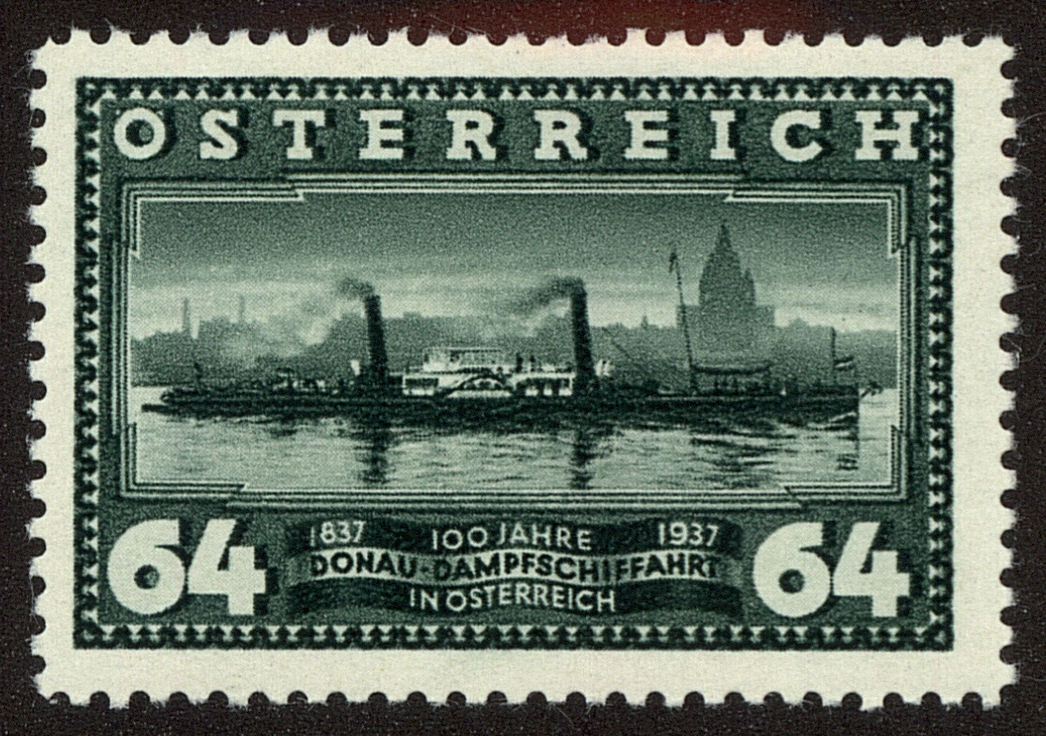 Front view of Austria 384 collectors stamp