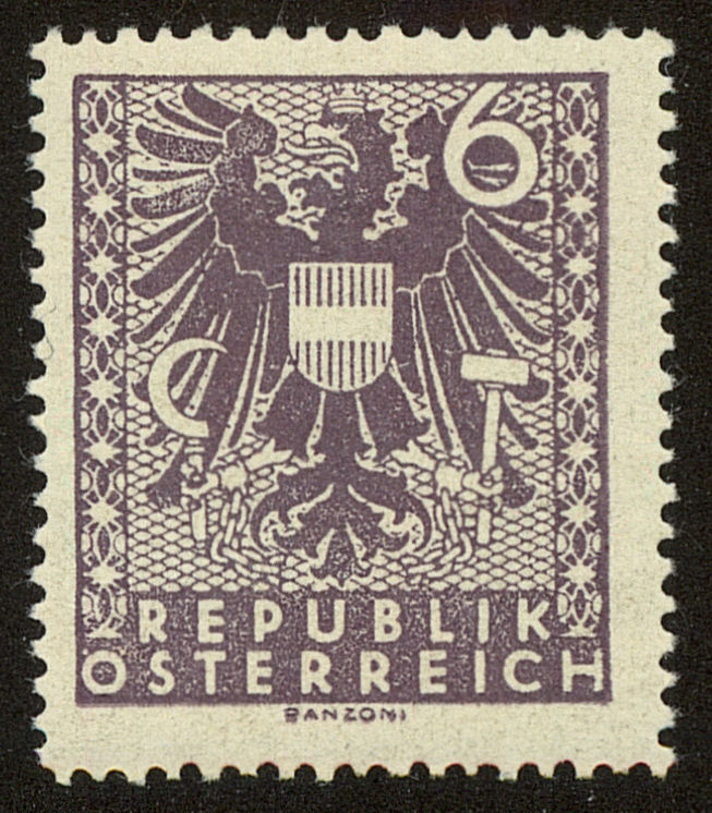 Front view of Austria 435 collectors stamp