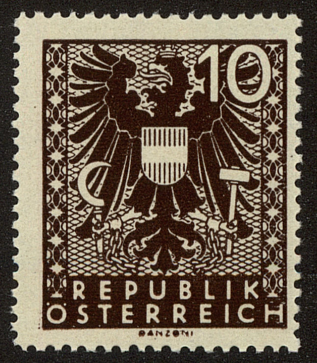 Front view of Austria 437 collectors stamp