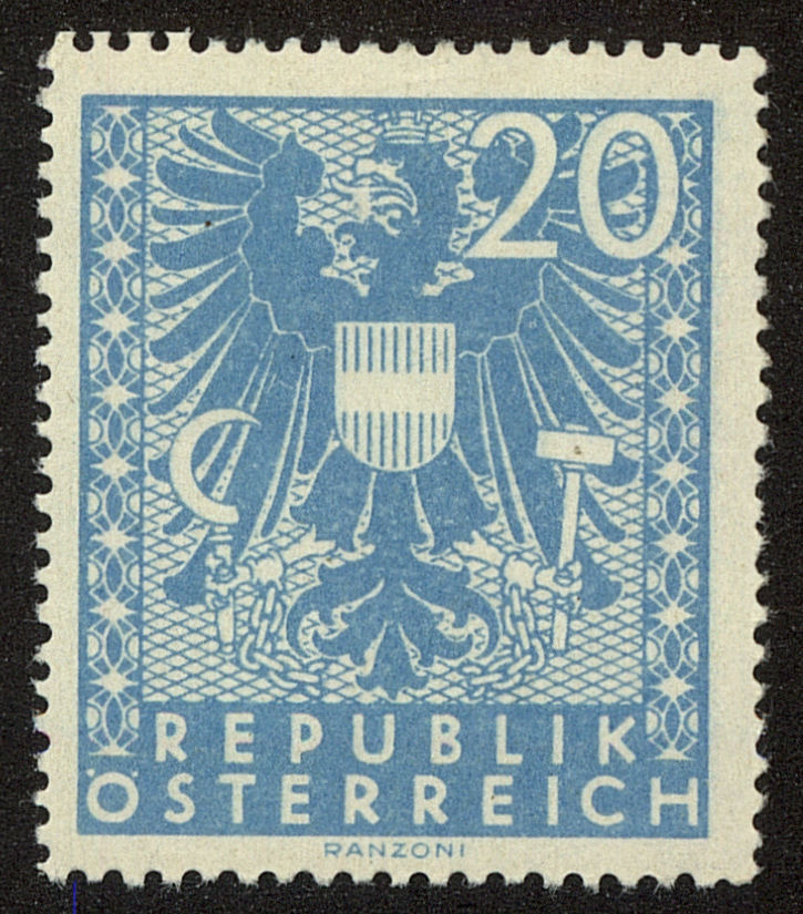 Front view of Austria 441 collectors stamp