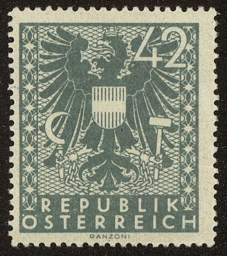 Front view of Austria 447 collectors stamp