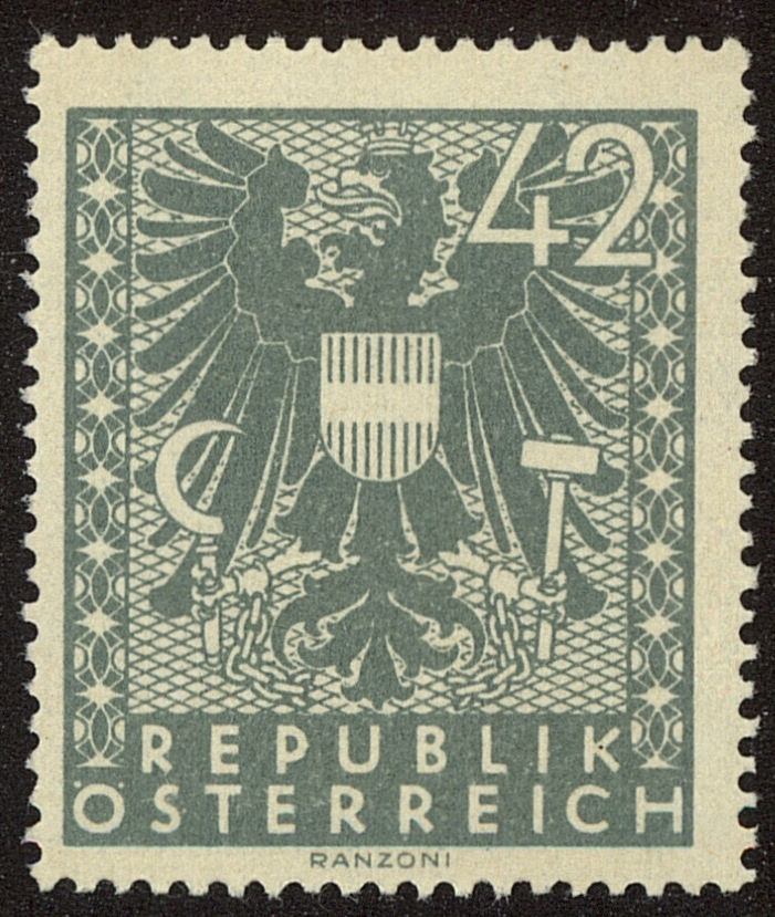 Front view of Austria 447 collectors stamp