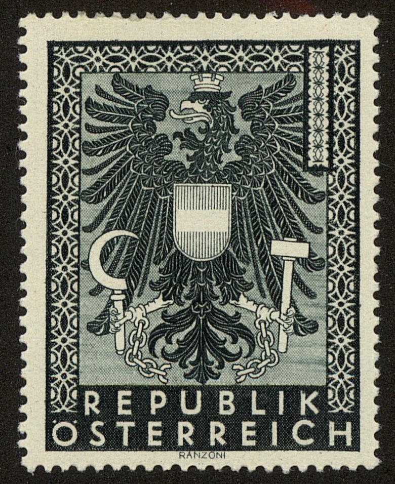 Front view of Austria 451 collectors stamp
