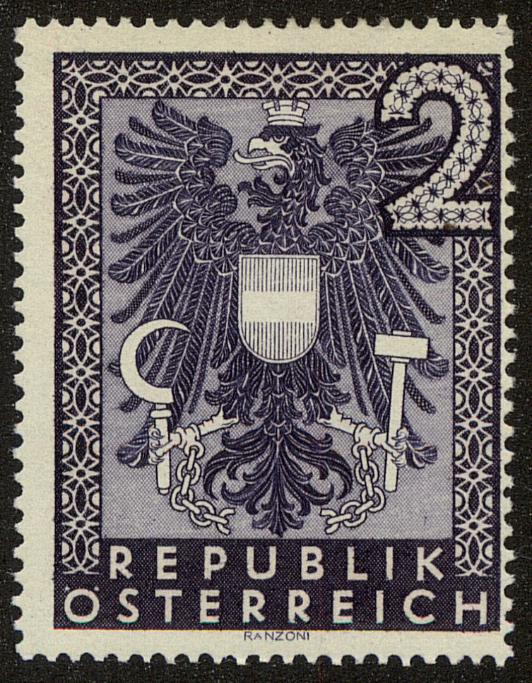 Front view of Austria 452 collectors stamp