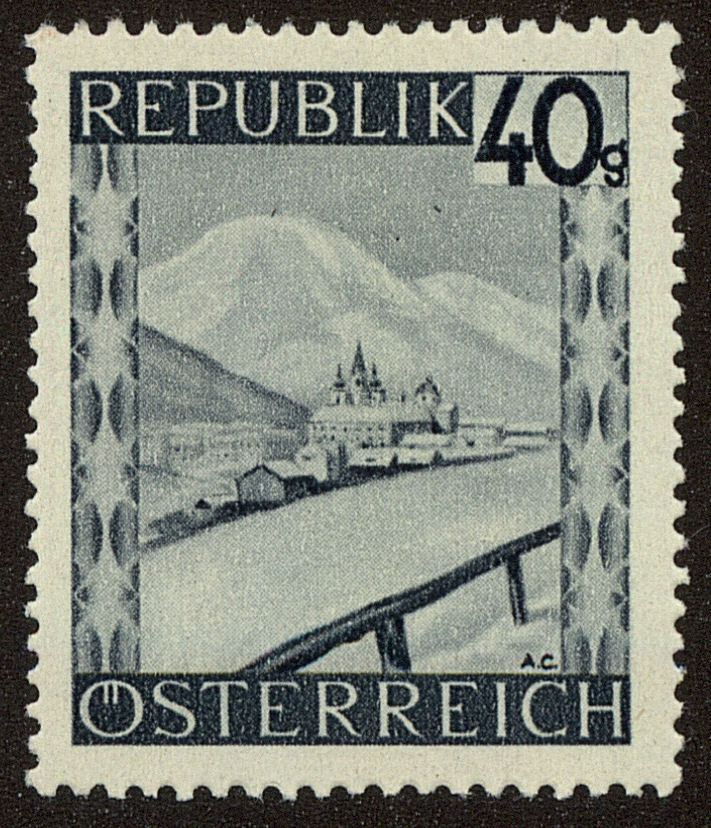 Front view of Austria 470 collectors stamp