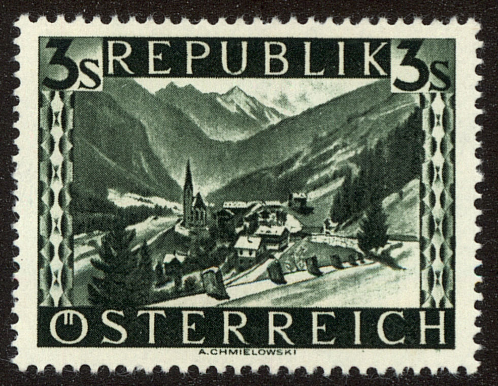 Front view of Austria 480 collectors stamp