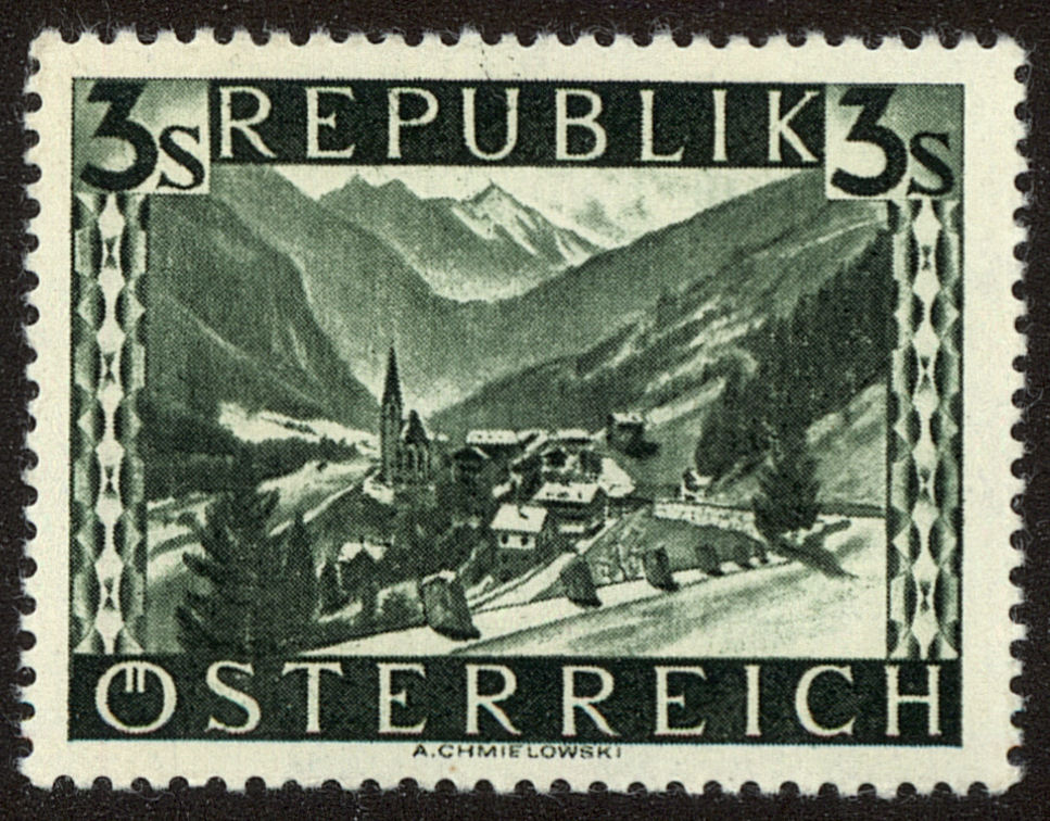 Front view of Austria 480 collectors stamp