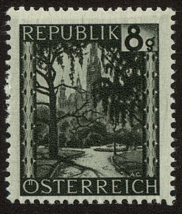 Front view of Austria 484 collectors stamp