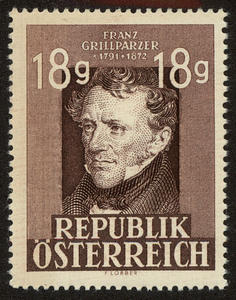 Front view of Austria 489 collectors stamp