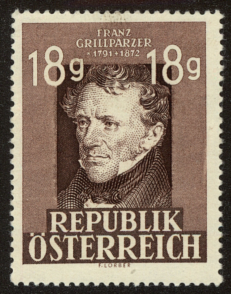 Front view of Austria 489 collectors stamp