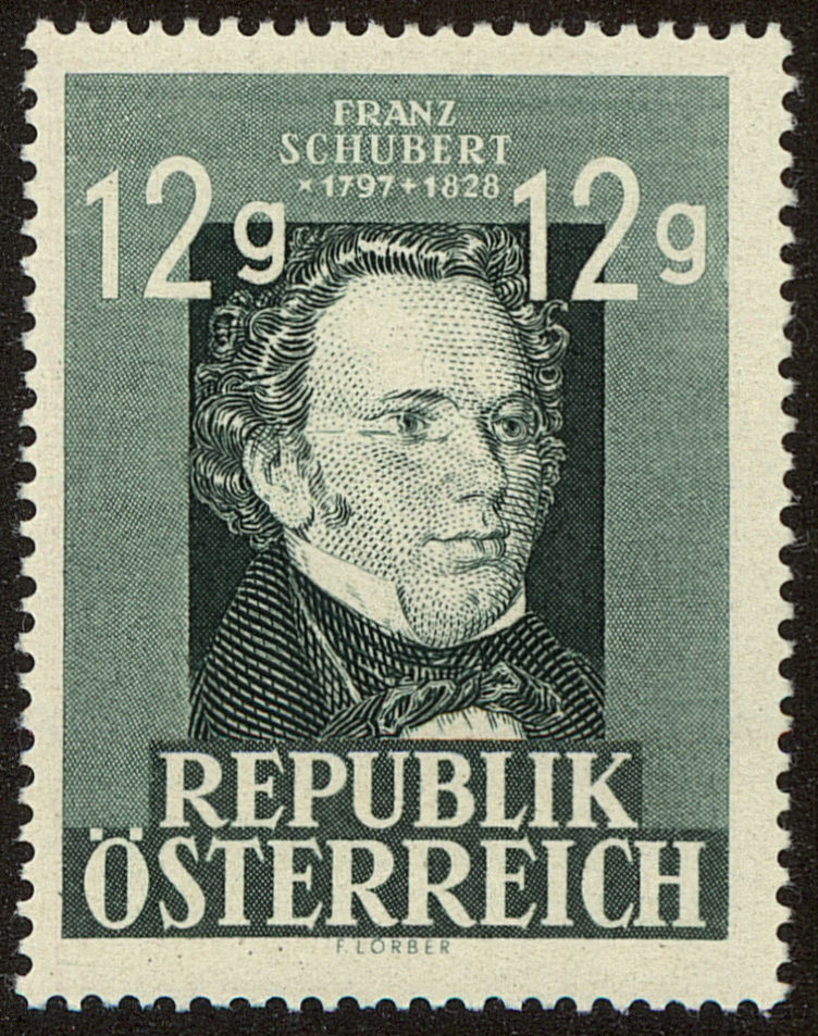 Front view of Austria 491 collectors stamp