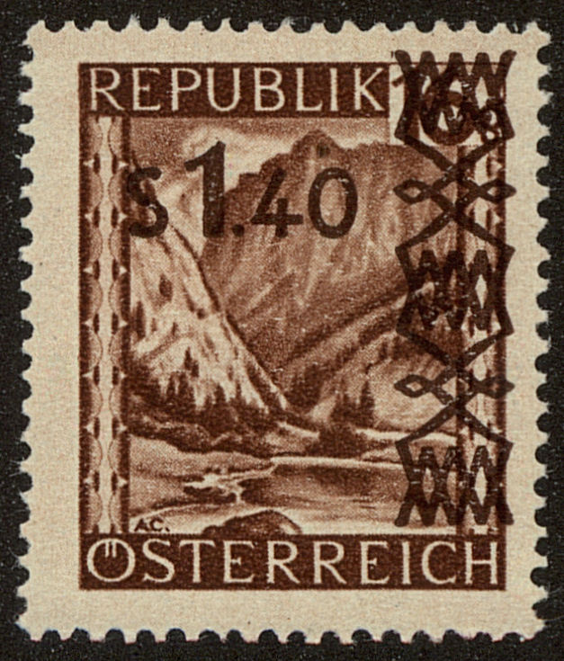 Front view of Austria 493 collectors stamp