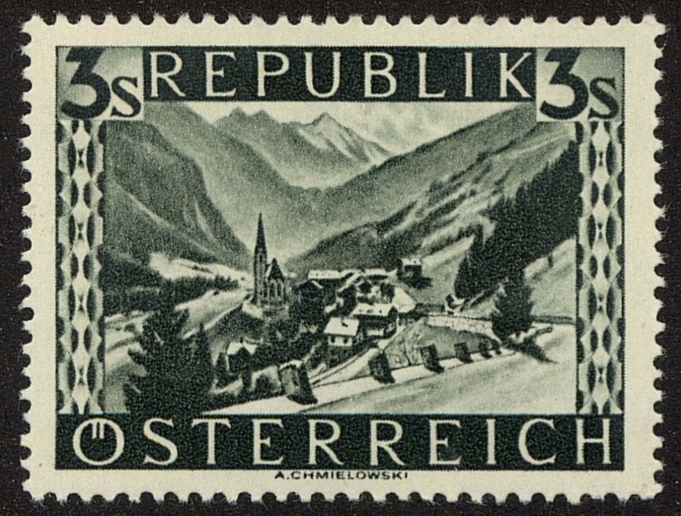 Front view of Austria 498 collectors stamp