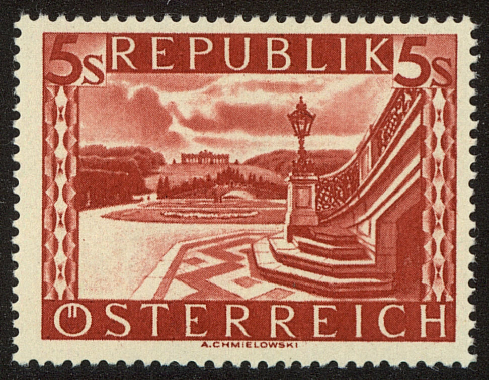 Front view of Austria 499 collectors stamp