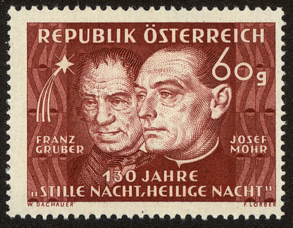 Front view of Austria 558 collectors stamp