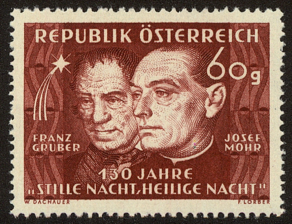 Front view of Austria 558 collectors stamp