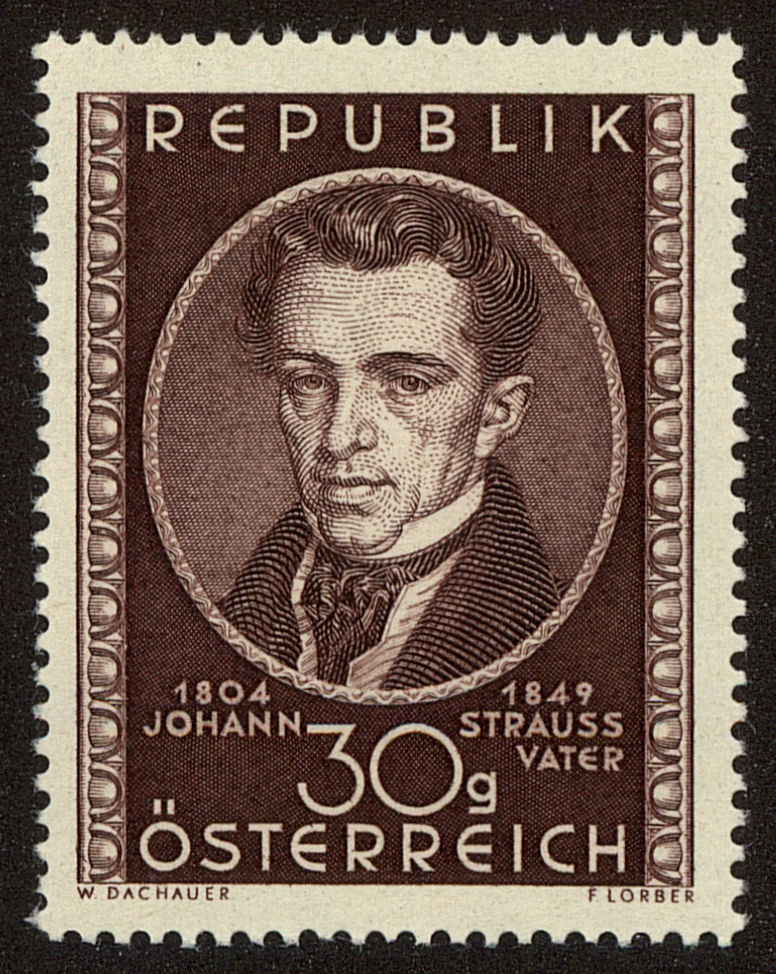 Front view of Austria 560 collectors stamp