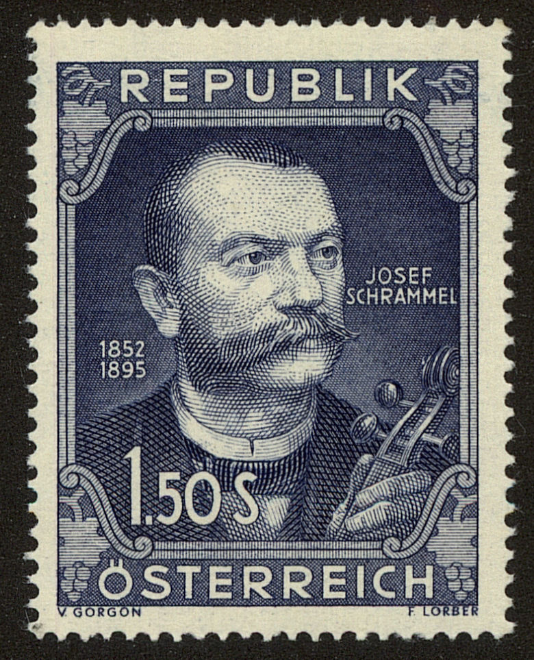Front view of Austria 579 collectors stamp