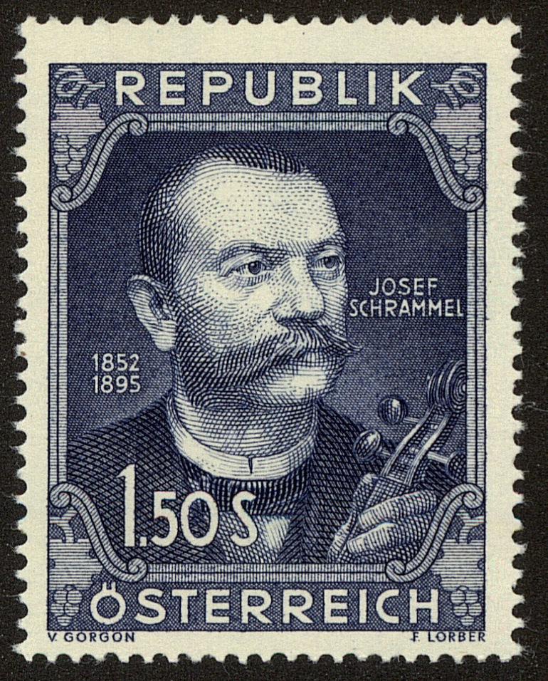 Front view of Austria 579 collectors stamp