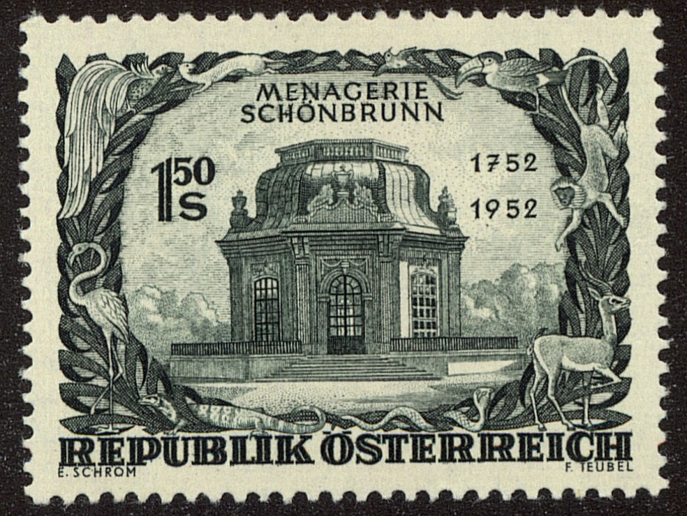 Front view of Austria 580 collectors stamp