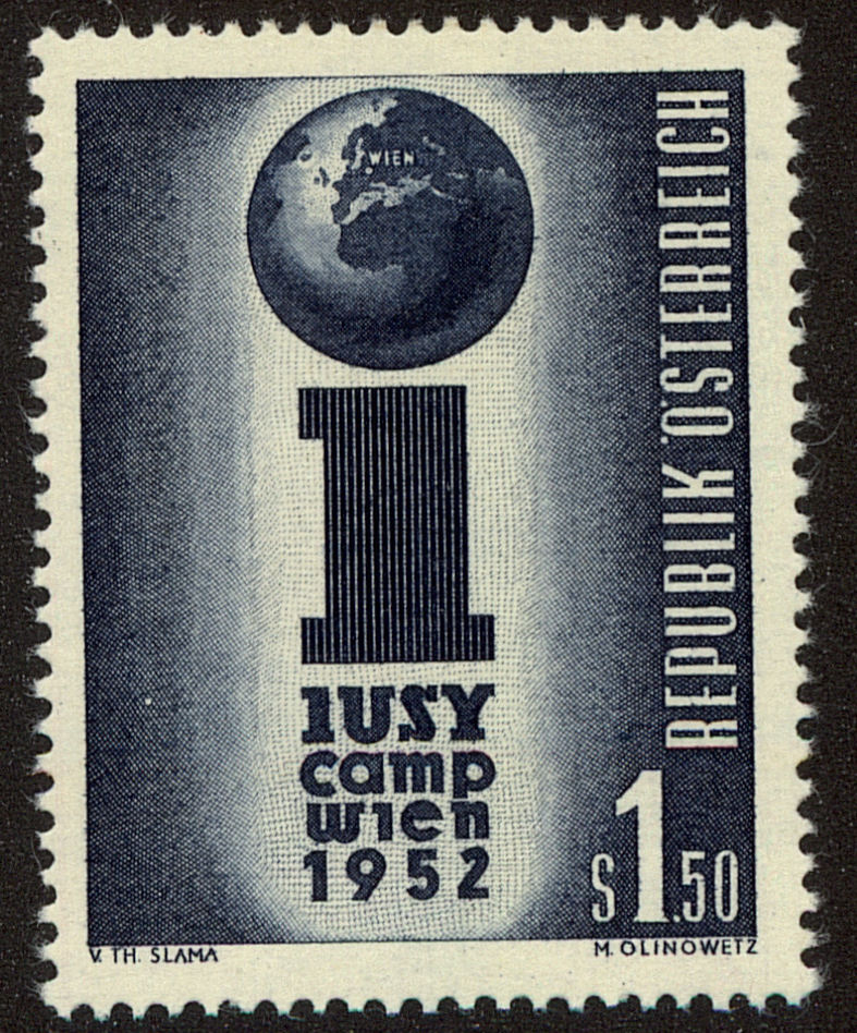 Front view of Austria 581 collectors stamp