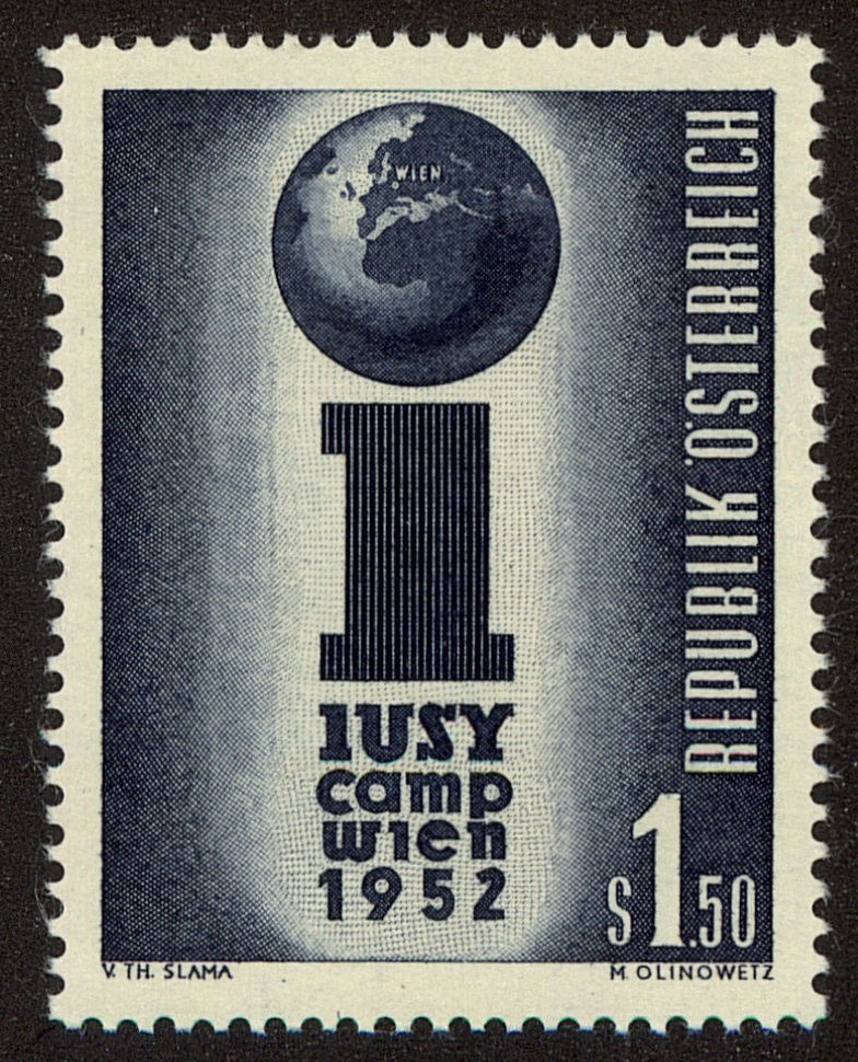 Front view of Austria 581 collectors stamp