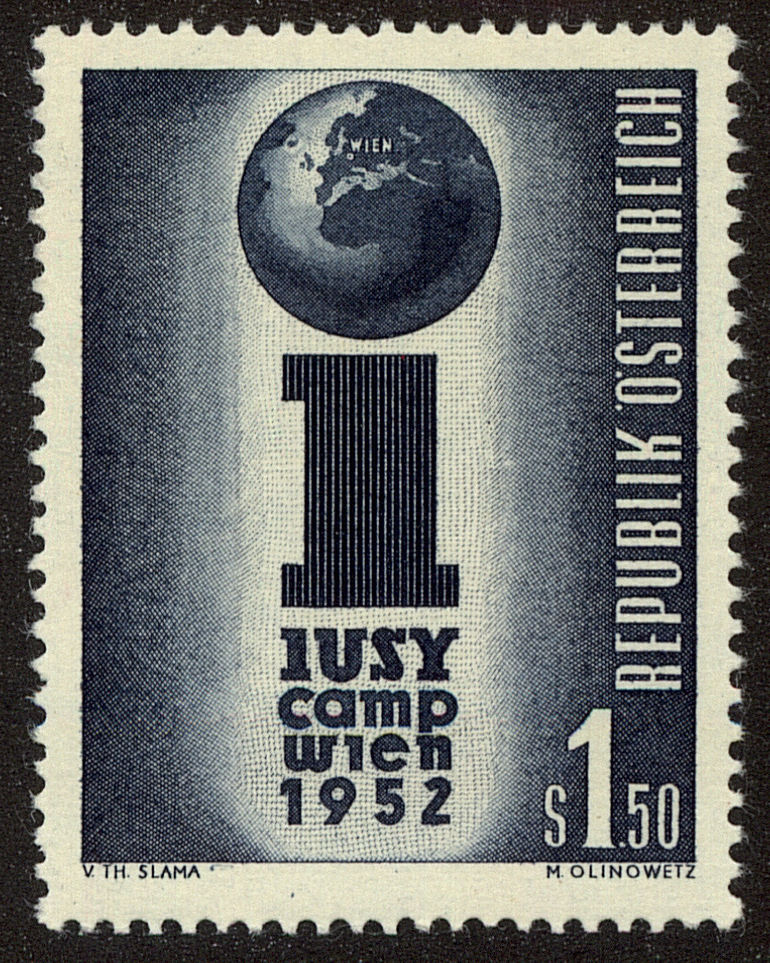 Front view of Austria 581 collectors stamp