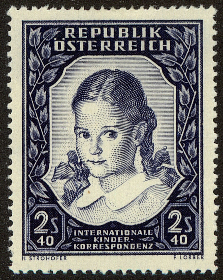 Front view of Austria 583 collectors stamp