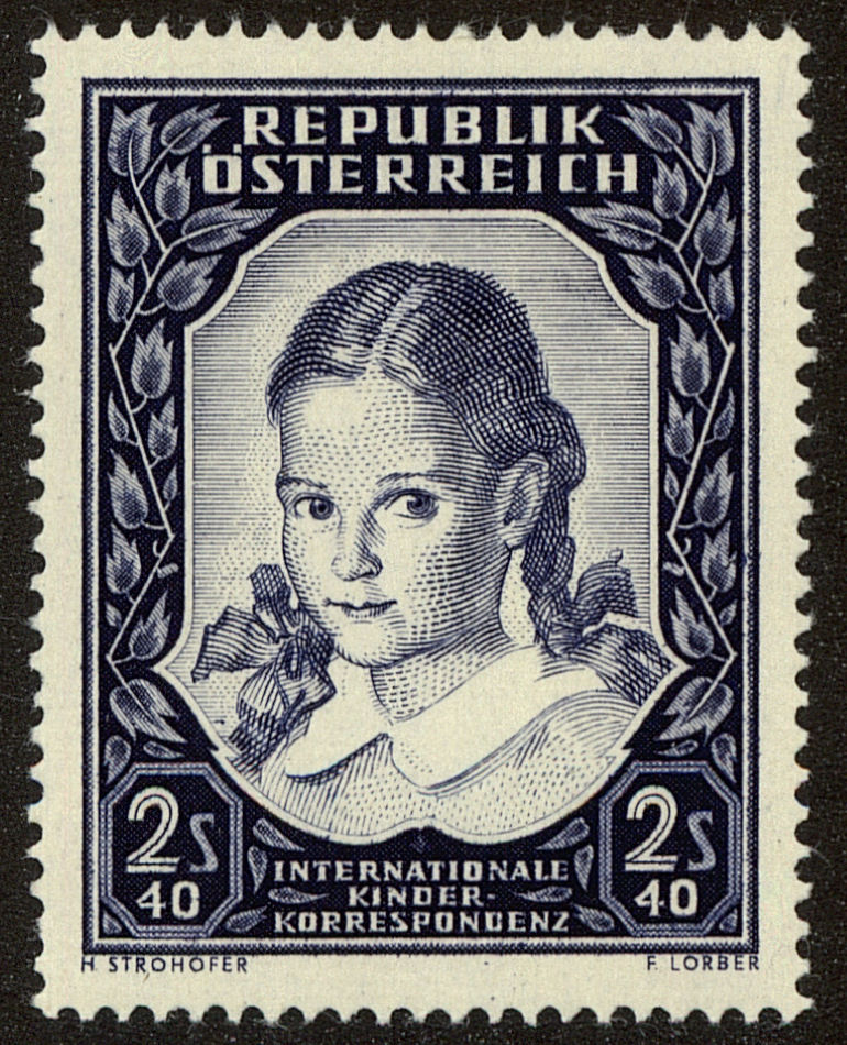 Front view of Austria 583 collectors stamp