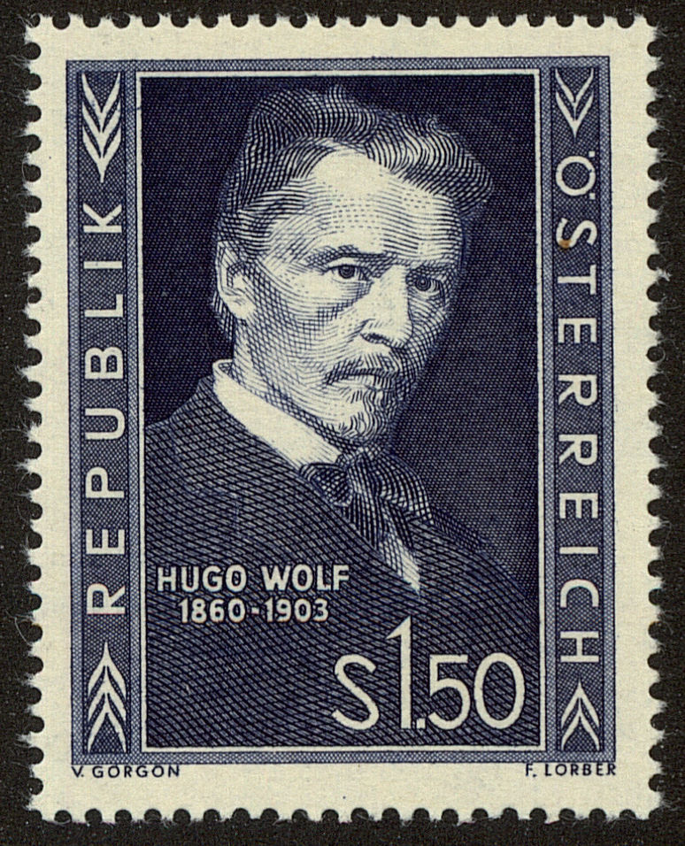 Front view of Austria 587 collectors stamp