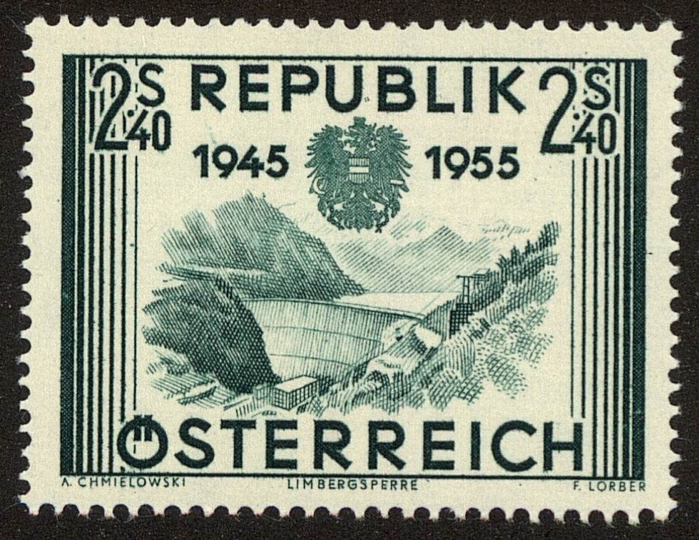 Front view of Austria 603 collectors stamp