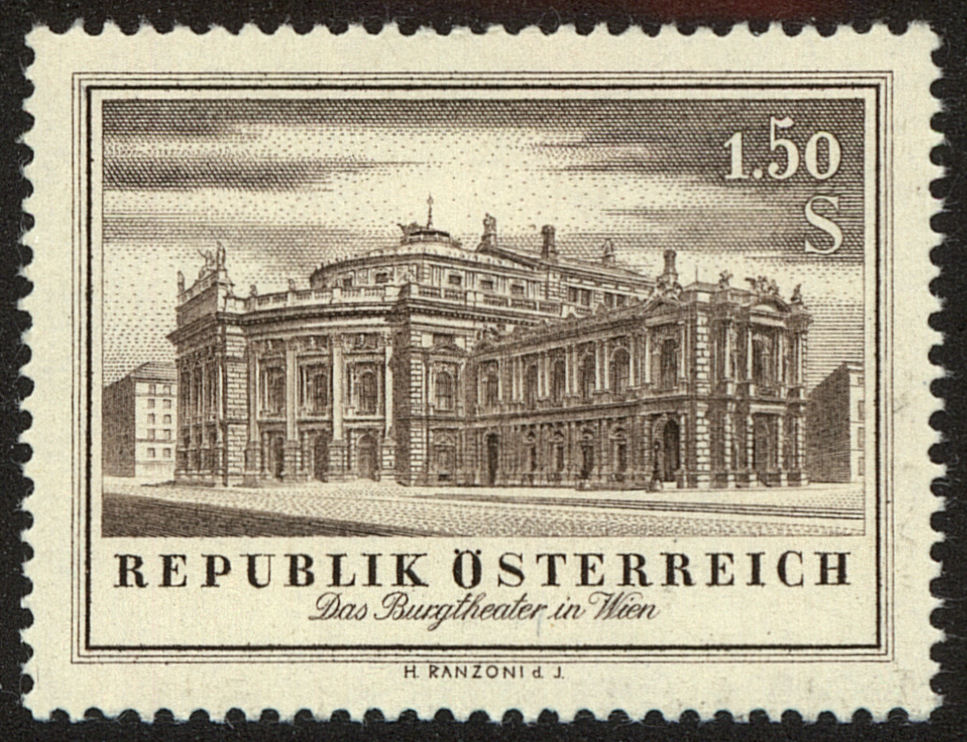 Front view of Austria 606 collectors stamp