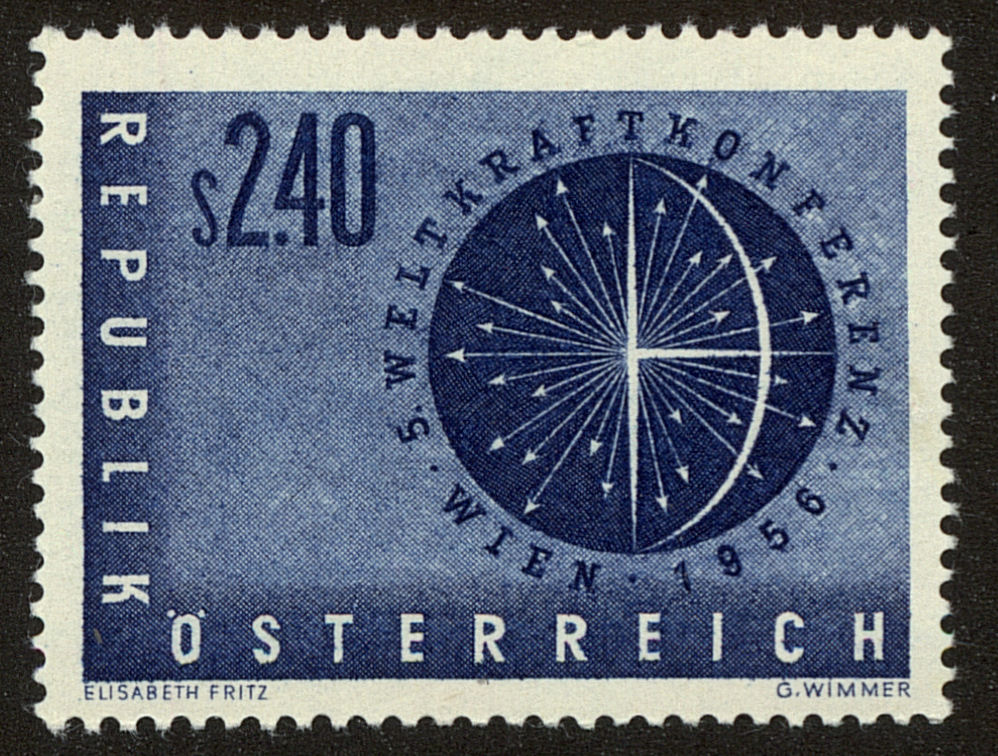 Front view of Austria 611 collectors stamp