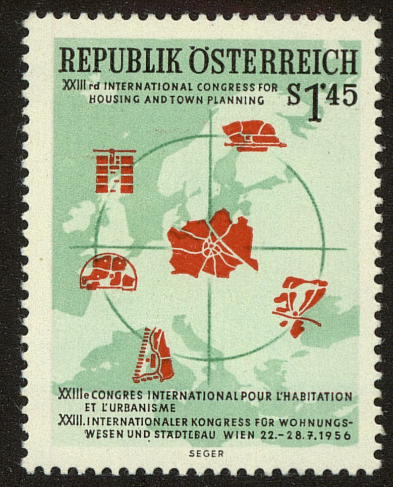 Front view of Austria 612 collectors stamp