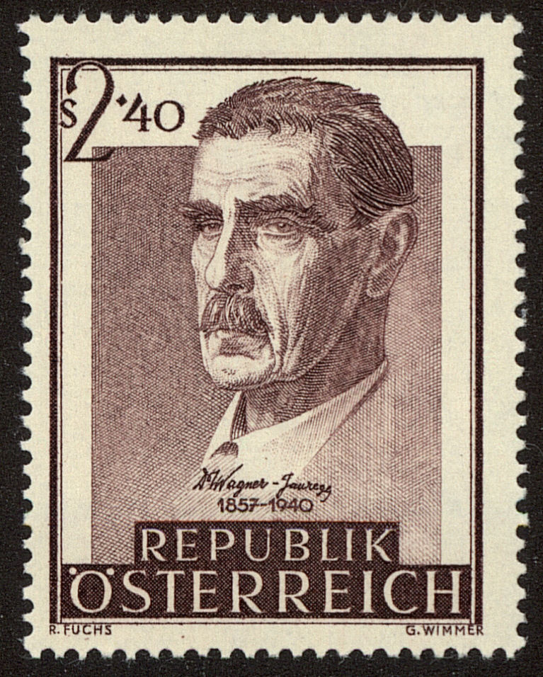 Front view of Austria 615 collectors stamp