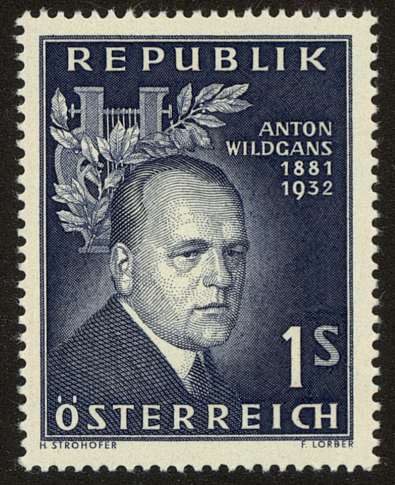 Front view of Austria 616 collectors stamp