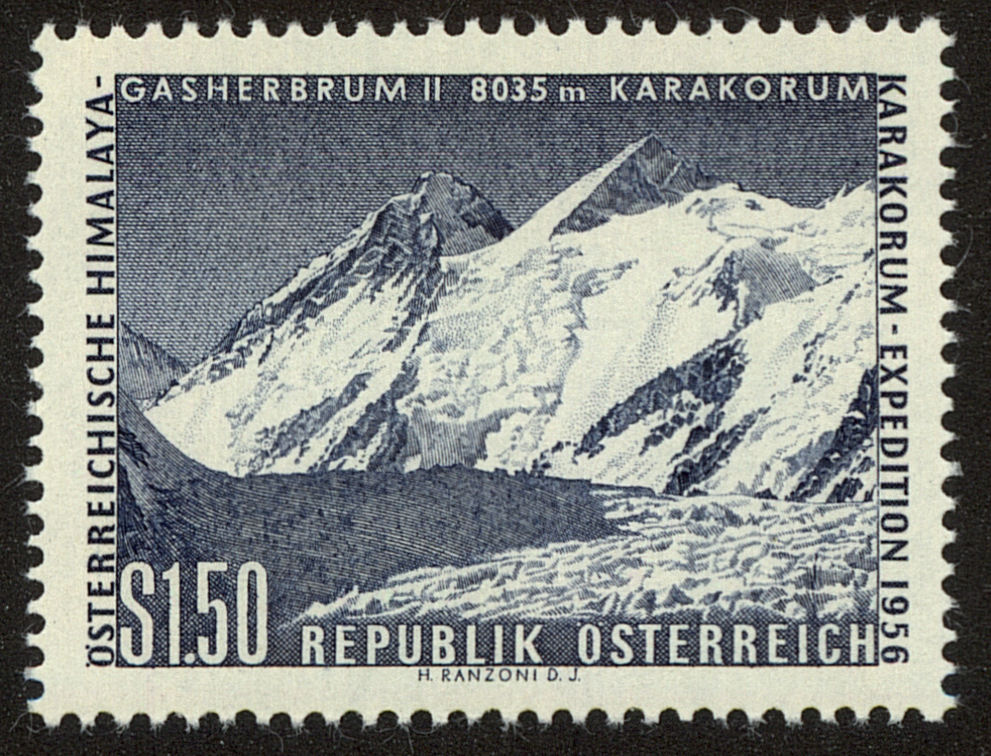 Front view of Austria 618 collectors stamp