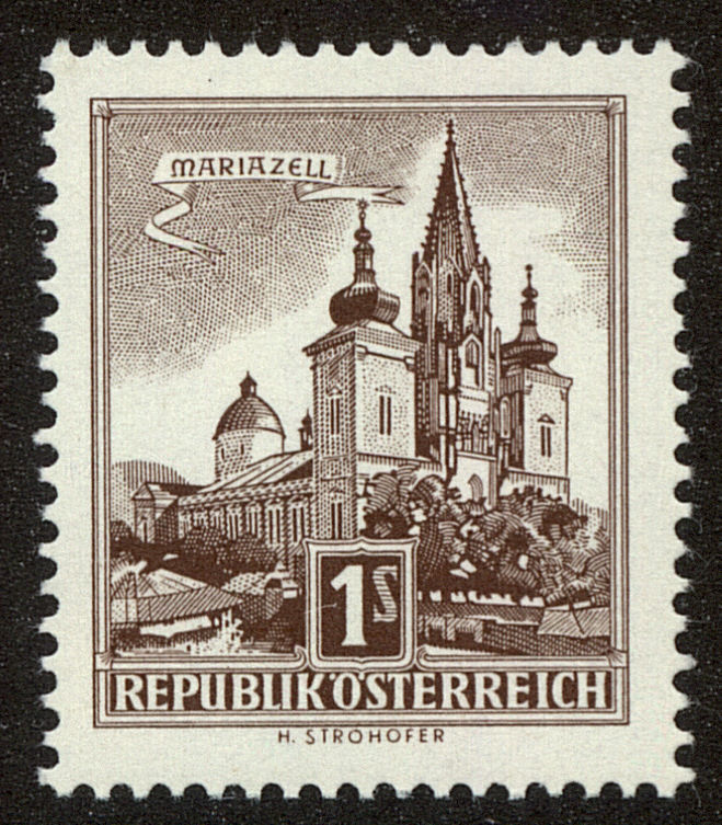 Front view of Austria 620 collectors stamp